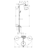 Hansgrohe 27222000 Душевая система Croma 220 Showerpipe 27222