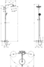 Hansgrohe 27223000 Душевая система Croma 220 Showerpipe 27223