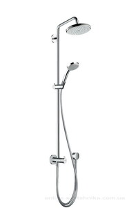 купить hansgrohe 27224000 Croma 220 Showerpipe Reno душевая стойка поворотный держатель 400 мм недорого