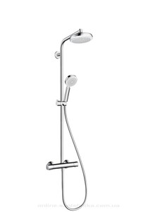 купить Hansgrohe 27264400 Душевая система Showerpipe Crometta 160 белый хром недорого