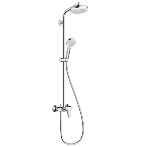 купить Hansgrohe 27266400 Душевая система Showerpipe Crometta 160 белый хром недорого