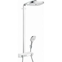 Душова система Hansgrohe Raindance Select E Showerpipe 300 2jet EcoSmart з термостатом 9 л / хв, білий / хром (27283400)