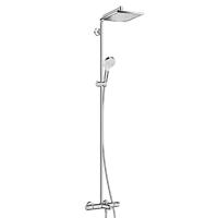 Hansgrohe 27298000 Showerpipe 27298 Душовя Система з Виливом для Ванни та Термостатом Crometta E 240 1jet