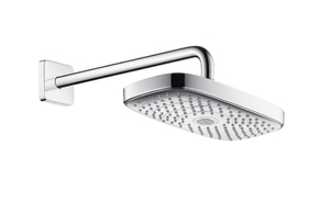 купить Hansgrohe 27385400 Raindance E 300 Select  Верхний душ с держателем 390 мм 2 режима белый/хром недорого
