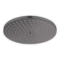 Верхній душ Hansgrohe Raindance S 240 Showerpipe PowderRain EcoSmart 1jet, Brushed Black Chrom (27624340)