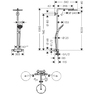 Hansgrohe 27633000 Raindance Select S Showerpipe 240 1jet P с термостатом PowderRain