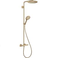 Душова система Hansgrohe Raindance S 240 Showerpipe PowderRain 1jet з термостатом, brushed bronze (27633140)
