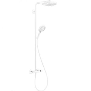 купить Душова система Hansgrohe Raindance S 240 Showerpipe PowderRain 1jet з термостатом, matt white (27633700) недорого
