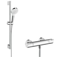 Душовий набір Hansgrohe Crometta Vario 0,65 та термостат Ecostat 1001CL, хром (27812400)
