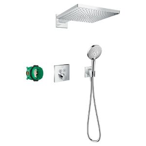 купить Душова система Hansgrohe Raindance E 300 1jet ShowerSelect Square 6 в 1, хром (27952000) недорого