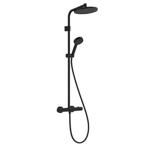купить Душова система Hansgrohe Activera S 240 1jet EcoSmart+ Ecostat Fine Varia, Matt Black (28083670) недорого