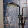 Душова система Hansgrohe Activera S 240 1jet EcoSmart+ Ecostat Fine Varia, Matt Black (28083670)