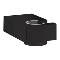 Тримач для душу Hansgrohe Porter E, чорний матовий (28387670)