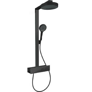 купить Душова система Hansgrohe RainfinityShowerpipe250 1jet EcoSmart, термостат ShowerTablet 350, Matt Black (28742670) недорого