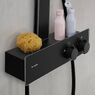 Душова система Hansgrohe RainfinityShowerpipe250 1jet EcoSmart, термостат ShowerTablet 350, Matt Black (28742670)