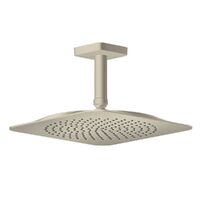 Верхній душ Axor Citterio C 270х270 1jet EcoSmart+ P з кронштейном стельовим 100 мм, Brushed Nickel (28793820)
