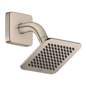 купить Верхній душ Axor Citterio C 120x120 1jet EcoSmart із настінним кронштейном, Brushed Nickel (28810820) недорого