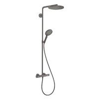 Душова система Hansgrohe Raindance S 240 EcoSmart PowderRain 2jet з термостатом, Brushed Black Chrom (28823340)