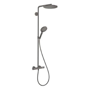 купить Душова система Hansgrohe Raindance S 240 EcoSmart PowderRain 2jet з термостатом, Brushed Black Chrom (28823340) недорого