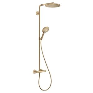 купить Душова система Hansgrohe Raindance S 240 EcoSmart+ PowderRain 1jet з термостатом, Brushed Bronze (28825140) недорого