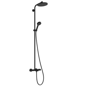 купить Душова система Hansgrohe Activera S 240 1jet EcoSmart з термостатом Ecostat Fine для ванни, Matt Black (28871670) недорого