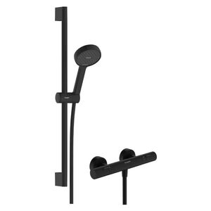купить Душовий набір Hansgrohe Activera Select S 0,65 EcoSmart з термостатом Ecostat Fine, Matt Black (28876670) недорого