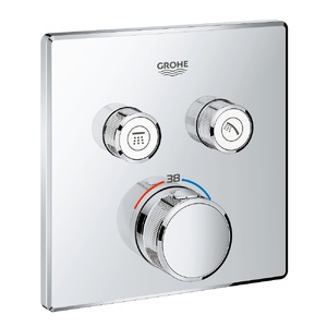 купить Термостат для душа прихованого монтажу Grohe Grohtherm SmartControl, зовнішня частина, хром (29124000) недорого