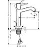 Hansgrohe Metropol Classic 31302000 Змішувач для раковини одноважільний покриття хром