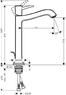 Hansgrohe 31303000 Metropol Classic 260 высокие смесители для чаши