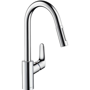 купить Hansgrohe 31815000 Focus Смеситель для кухни однорычажный с накидной гайкой хром недорого