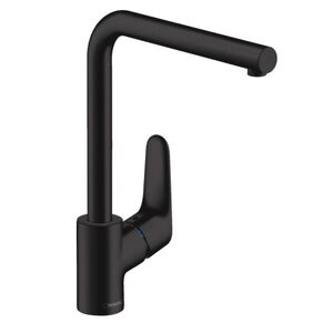 купить Змішувач для кухні Hansgrohe Focus 280 з поворотним виливом, чорний матовий (31817670) недорого