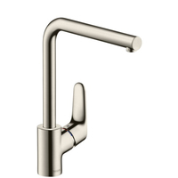 Hansgrohe 31817800 FOCUS Смеситель для кухни однорычажный с поворотным изливом под сталь