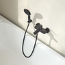 Комплект змішувачів для ванної Grohe Eurosmart New S-Size з ручним душем, чорний матовий (324672433_333002433_261642433)