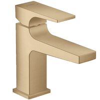 Змішувач для умивальника Hansgrohe Metropol, гарнітура push-open, бронза