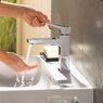 Змішувач для умивальника Hansgrohe Metropol 100 із донним клапаном push-open, білий матовий (32500700)