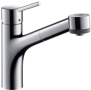 купить Hansgrohe 32841000 Talis Смеситель для кухни однорычажный с выдвижным душем 1/2 хром недорого