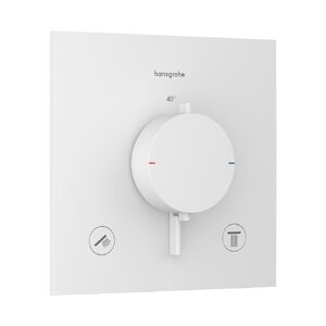 купить Термостат Hansgrohe Ecostat Comfort E прихованого монтажу, на 2 функції, Matt White (33711700) недорого