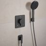 Термостат Hansgrohe Ecostat Comfort Q прихованого монтажу на 2 функції, Brushed Black Chrome (33713340)