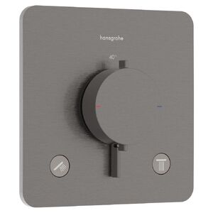 купить Термостат Hansgrohe Ecostat Comfort Q прихованого монтажу на 2 функції, Brushed Black Chrome (33713340) недорого