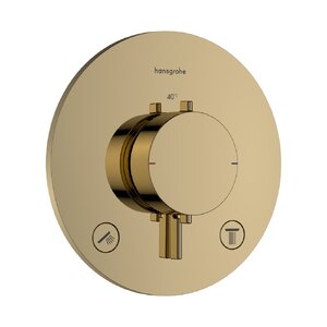 купить Термостат Hansgrohe Ecostat Comfort S прихованого монтажу, на 2 функції, Polished Gold Optic (33715990) недорого