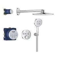 Душова система прихованого монтажу Grohe Grohtherm SmartControl на 3 виходи з термостатом, хром (34863000)