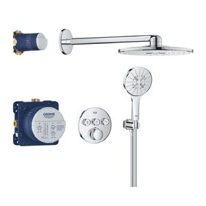 купить Душова система прихованого монтажу Grohe Grohtherm SmartControl на 3 виходи з термостатом, хром (34863000) недорого