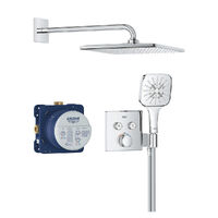 Душова система прихованого монтажу Grohe Grohtherm SmartControl Perfekt з верхнім душем Rainshower mono, хром (34865000)