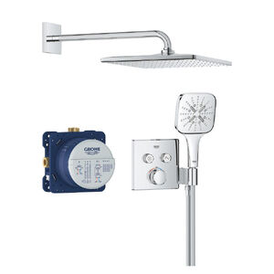 купить Душова система прихованого монтажу Grohe Grohtherm SmartControl Perfekt з верхнім душем Rainshower mono, хром (34865000) недорого