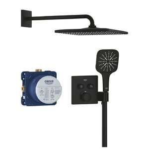 купить Душовий комплект Grohe Grohtherm SmartControl, з Rainshower 310 Mono Cube, чорний матовий (34865KF0) недорого