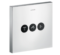Запірний вентиль AXOR ShowerSelect Sguare на 3 режиму, хром (36717000)