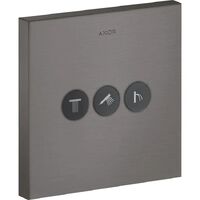Запірно-перемикаючий вентиль Axor ShowerSelect Sguare на 3 функції, Brushed Black Chrome (36717340)