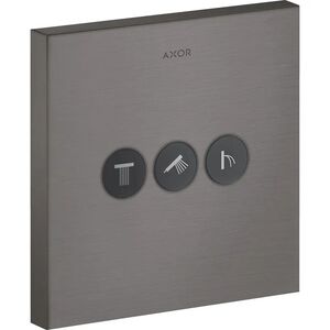 купить Запірно-перемикаючий вентиль Axor ShowerSelect Sguare на 3 функції, Brushed Black Chrome (36717340) недорого