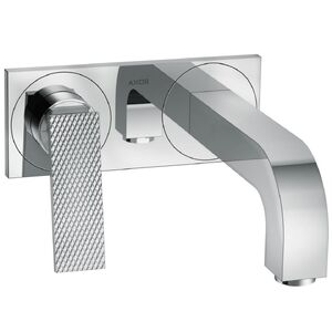 купить Змішувач для умивальника AXOR Citterio 220 Lever rhombic cut зі стіни, Chrome (39171000) недорого