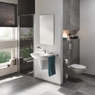 умивальник з напівп'єдесталом Grohe Bau Ceramic 55 39440000 + 39426000 настінний підвісний